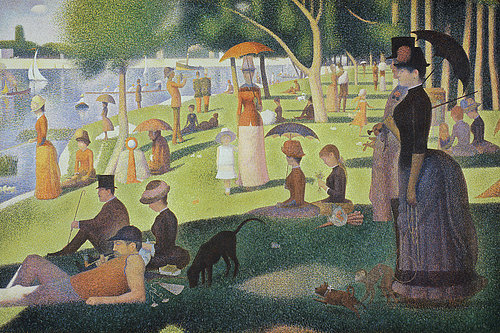 konfigurieren des Kunstdrucks in Wunschgröße Ein Sonntagnachmittag auf der Insel La Grande Jatte. 1884-86 von Seurat, Georges
