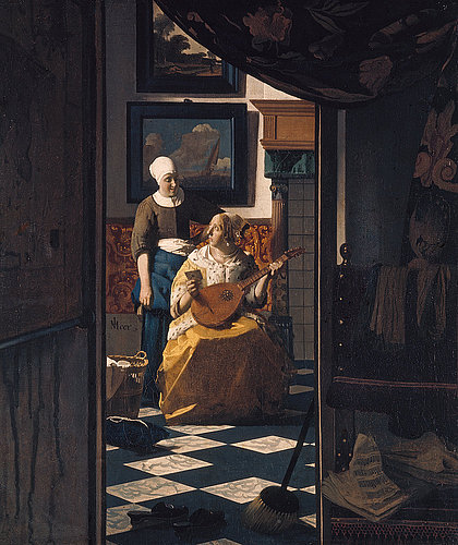 konfigurieren des Kunstdrucks in Wunschgröße Der Liebesbrief. Um 1670 von Vermeer, Jan