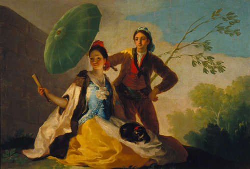 konfigurieren des Kunstdrucks in Wunschgröße Der Sonnenschirm. 1777 von De Goya, Francisco