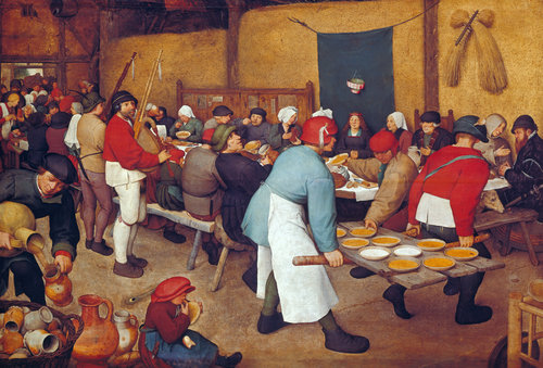 konfigurieren des Kunstdrucks in Wunschgröße Bauernhochzeit. Um 1568 von Bruegel, Pieter the Elder