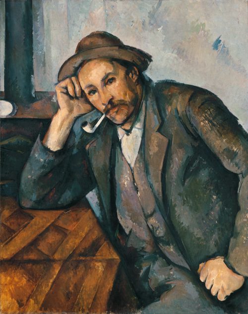 konfigurieren des Kunstdrucks in Wunschgröße Der Raucher mit aufgesttztem Arm Le fumeur accoud 1890 von Cezanne, Paul