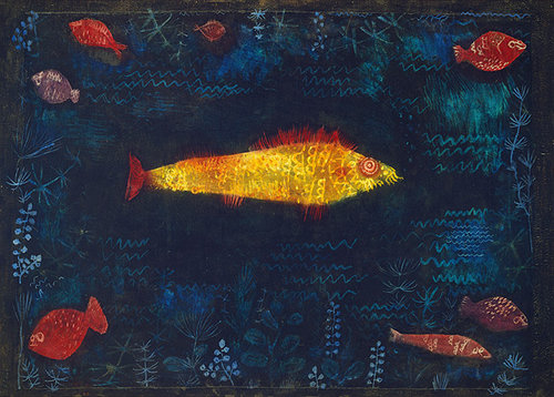 konfigurieren des Kunstdrucks in Wunschgröße Der goldene Fisch. 1925 von Klee, Paul