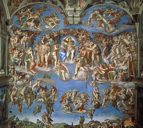 konfigurieren des Kunstdrucks in Wunschgröße Das jngste Gericht 153441 von Michelangelo