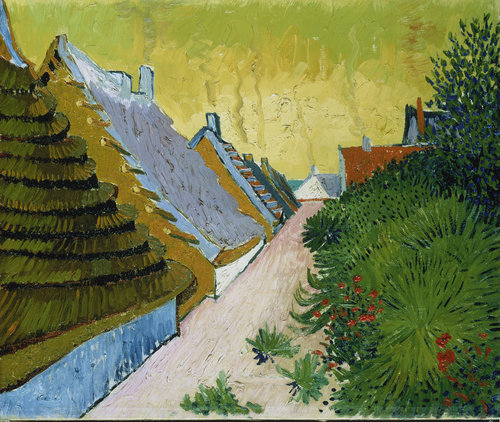 konfigurieren des Kunstdrucks in Wunschgröße Dorfstrae in SaintesMaries 1888 von Van Gogh, Vincent