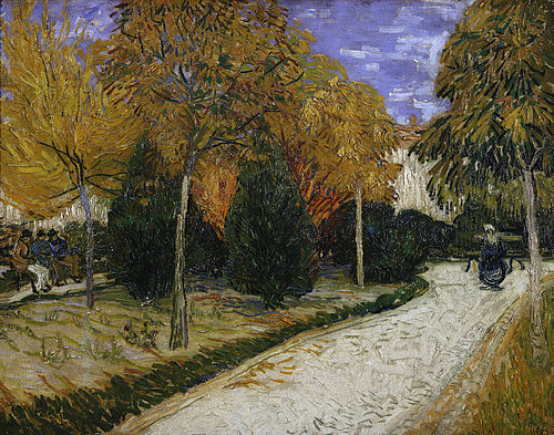konfigurieren des Kunstdrucks in Wunschgröße Der Jardin Public. Arles, Oktober 1888. von Van Gogh, Vincent