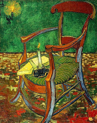konfigurieren des Kunstdrucks in Wunschgröße Gauguins Stuhl (mit Kerze). 1888. von Van Gogh, Vincent