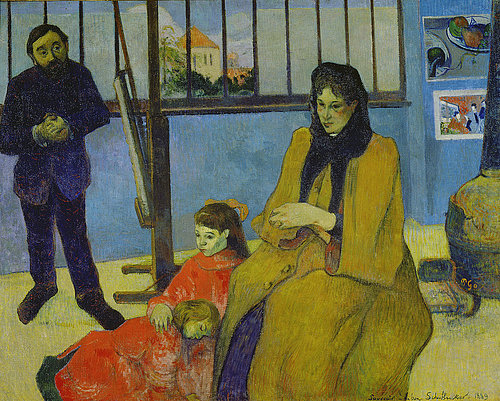 konfigurieren des Kunstdrucks in Wunschgröße Die Familie Schuffenecker. 1889 von Gauguin, Paul