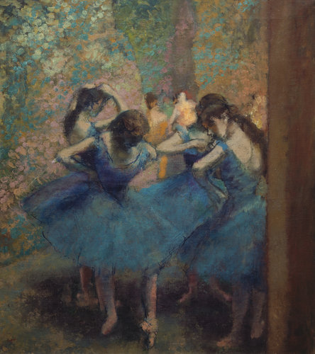 konfigurieren des Kunstdrucks in Wunschgröße Die blauen Tnzerinnen Gegen 1893 von Degas, Edgar