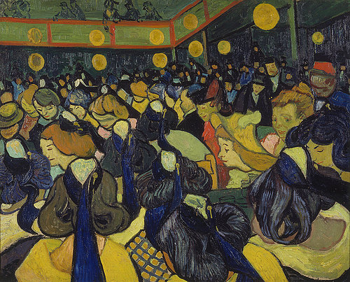 konfigurieren des Kunstdrucks in Wunschgröße Tanzsaal in Arles. 1888 von Van Gogh, Vincent