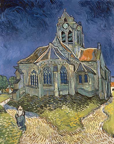 konfigurieren des Kunstdrucks in Wunschgröße Die Kirche von Auvers-sur-Oise. 1890 von Van Gogh, Vincent