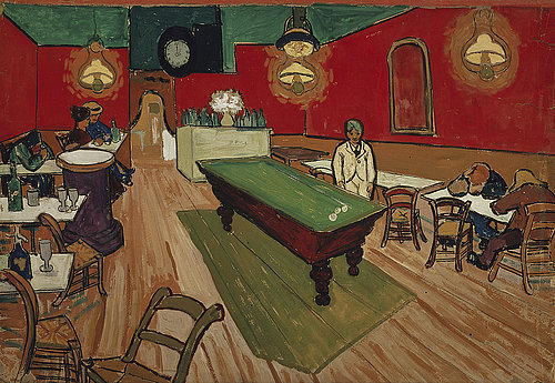 konfigurieren des Kunstdrucks in Wunschgröße Das Nachtcaf in Arles 1888 von Van Gogh, Vincent