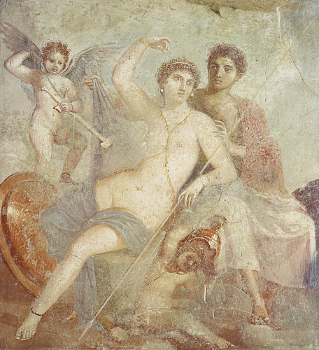 konfigurieren des Kunstdrucks in Wunschgröße Ares und Aphrodite. von Pompeji