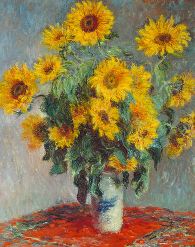 konfigurieren des Kunstdrucks in Wunschgröße Sonnenblumen. 1880 von Monet, Claude