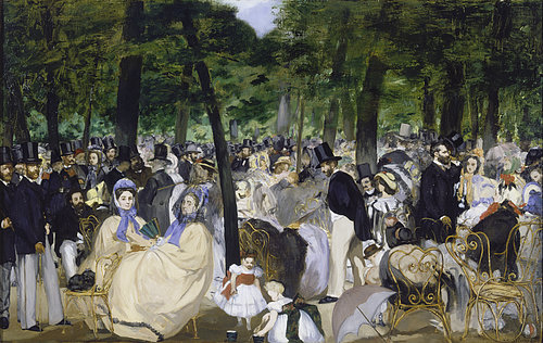 konfigurieren des Kunstdrucks in Wunschgröße Musik im Tuileriengarten. 1862 von Manet, Edouard