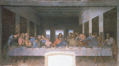 konfigurieren des Kunstdrucks in Wunschgröße Das letzte Abendmahl. 1495-1497 (Aufnahme nach der Restaurierung.) von Da Vinci, Leonardo