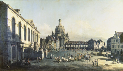 konfigurieren des Kunstdrucks in Wunschgröße Der Neü Markt in Dresden. 1747/1755 von Canaletto