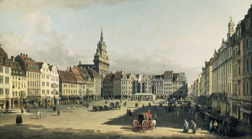 konfigurieren des Kunstdrucks in Wunschgröße Der Alte Markt in Dresden. 1751 von Canaletto