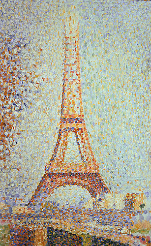 konfigurieren des Kunstdrucks in Wunschgröße Der Eiffelturm. 1889. von Seurat, Georges