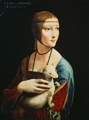 konfigurieren des Kunstdrucks in Wunschgröße Die Dame mit dem Hermelin Portrt der Cecilia Gallerani Um 1490 von Da Vinci, Leonardo