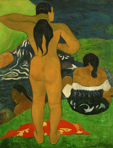 konfigurieren des Kunstdrucks in Wunschgröße Tahitianische Frauen am Strand. 1892 von Gauguin, Paul