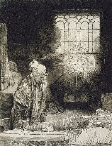 konfigurieren des Kunstdrucks in Wunschgröße Faust. Um 1652-53 von Rembrandt van Rijn