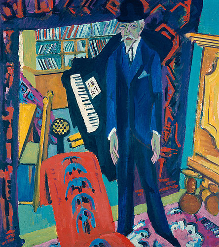 konfigurieren des Kunstdrucks in Wunschgröße Musikzimmer Bildnis Botho Grf 191426 von Kirchner, Ernst Ludwig