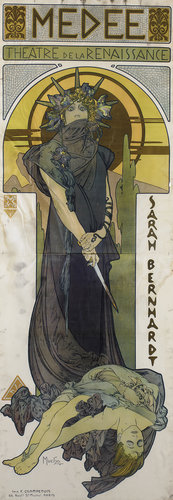 konfigurieren des Kunstdrucks in Wunschgröße Medea. 1898 von Mucha, Alphonse