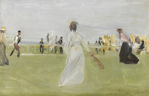 konfigurieren des Kunstdrucks in Wunschgröße Tennisspieler am Meer (Scheveningen). 1903 von Liebermann, Max