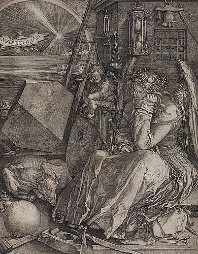 konfigurieren des Kunstdrucks in Wunschgröße Die Melancholie. 1514 von Durer, Albrecht