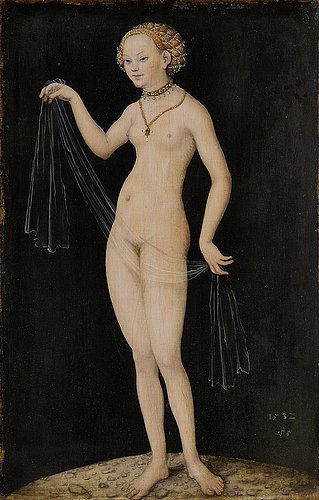 konfigurieren des Kunstdrucks in Wunschgröße Venus. 1532. von Cranach, Lucas der Ältere