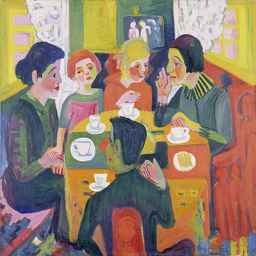 konfigurieren des Kunstdrucks in Wunschgröße Kaffeetisch. 1923/24 von Kirchner, Ernst Ludwig