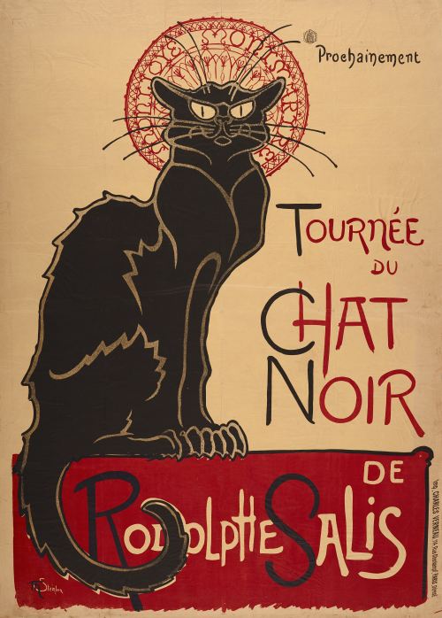 konfigurieren des Kunstdrucks in Wunschgröße Tourne du Chat Noir de Rodolphe Salis 1 Fassung Frankreich 1896, Charles Vernaux, Paris von Steinlen, Theophile Alexandre