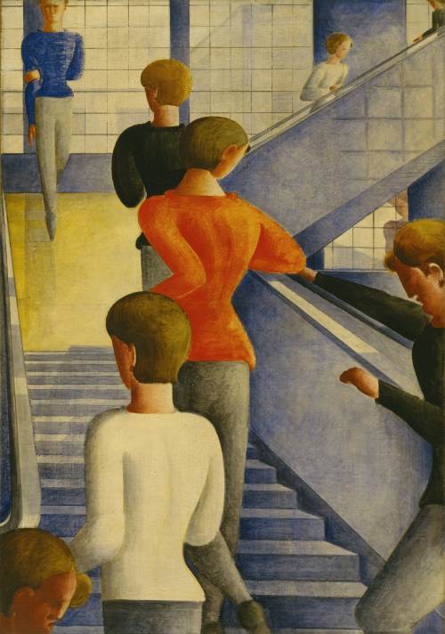 konfigurieren des Kunstdrucks in Wunschgröße Bauhaustreppe. 1932 von Schlemmer, Oskar