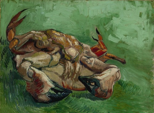 konfigurieren des Kunstdrucks in Wunschgröße Krebs, auf dem Rcken liegend Arles, 1889 von Van Gogh, Vincent