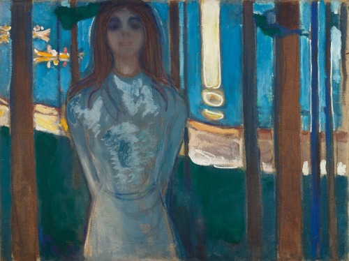 konfigurieren des Kunstdrucks in Wunschgröße Sommernacht. Die Stimme. 1896. von Munch, Edvard
