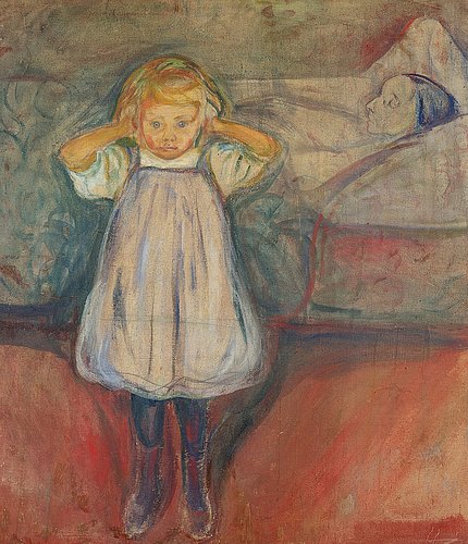 konfigurieren des Kunstdrucks in Wunschgröße Die tote Mutter. 1899. von Munch, Edvard