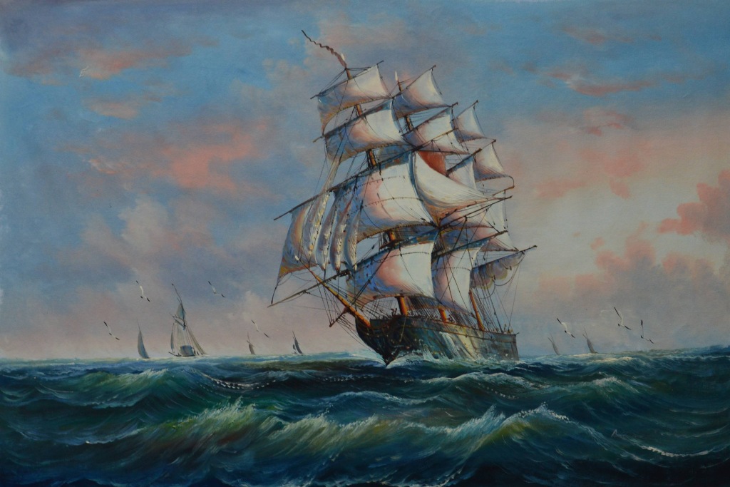 konfigurieren des Kunstwerks Segelschiff II von Anders