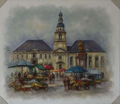 konfigurieren des Kunstwerks Markttreiben von Fürstenberger, Carl