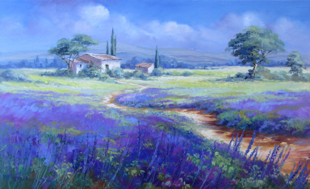 konfigurieren des Kunstwerks Lavendel in der Provence von Herrmann Ute